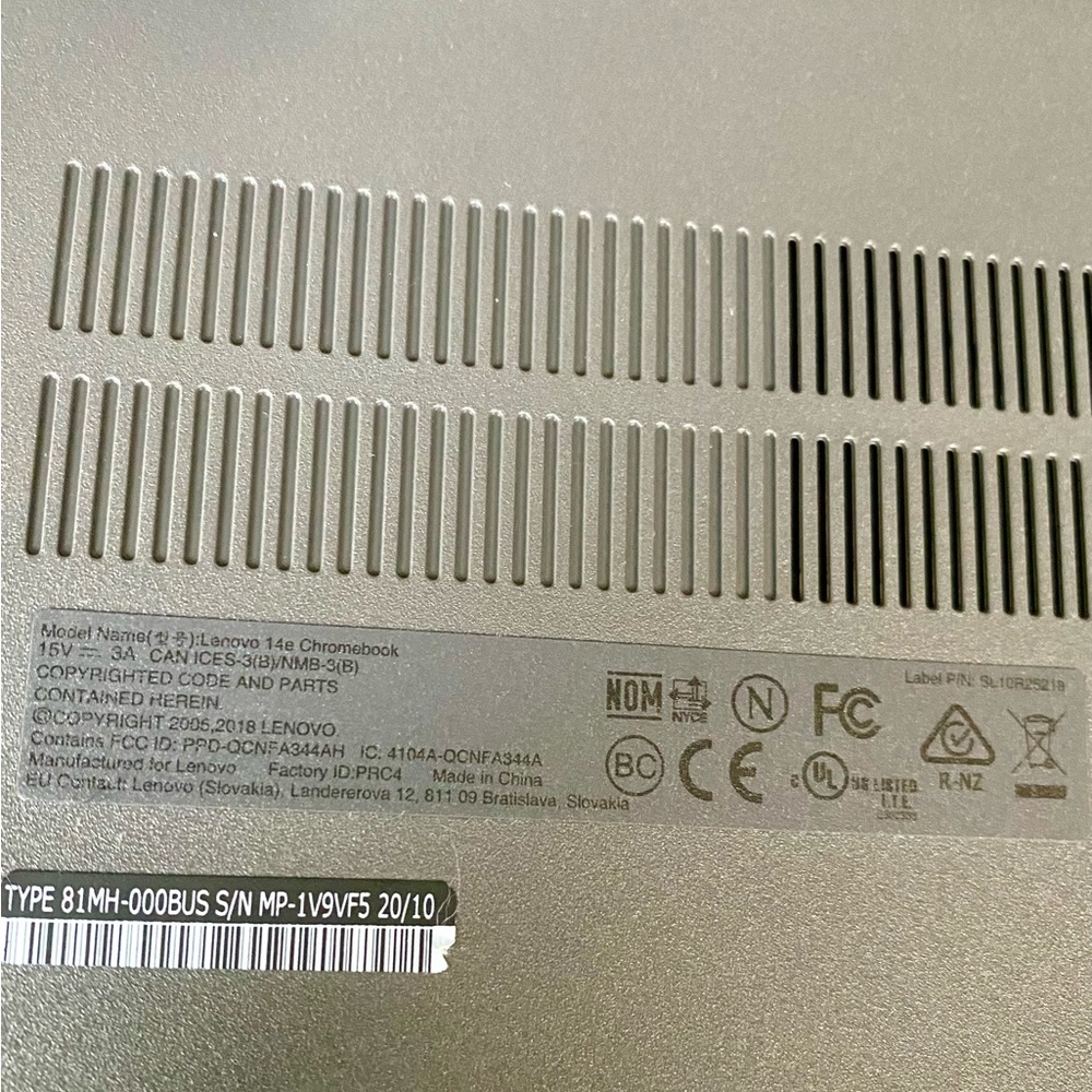 Lenovo 12.2” Chromebook - Picture 3 of 3
